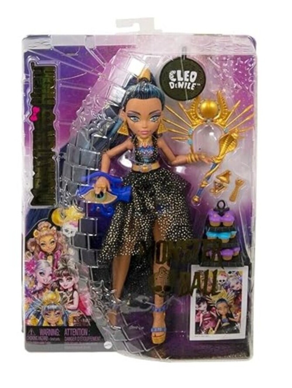 Monster High Monster Ball Cleo De Nile Doll In Party Dress With Accessories NEW